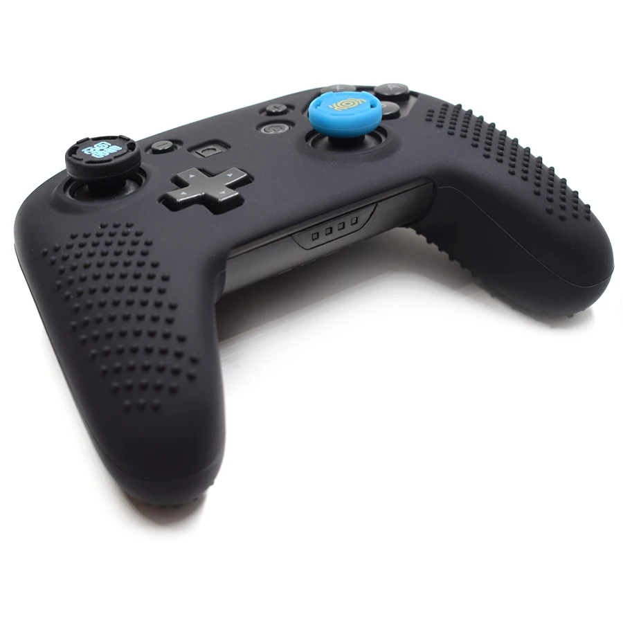 Силиконовый чехол для контроллера Nintendo Switch Pro + 2 силиконовых крышки