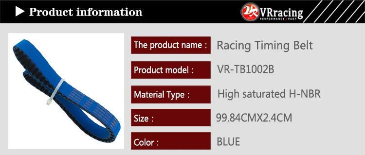 VR RACING-Racing Ремень ГРМ для 92-00 Civic D16Z D16Y синий зубчатый ремень hnbr VR-TB1002B