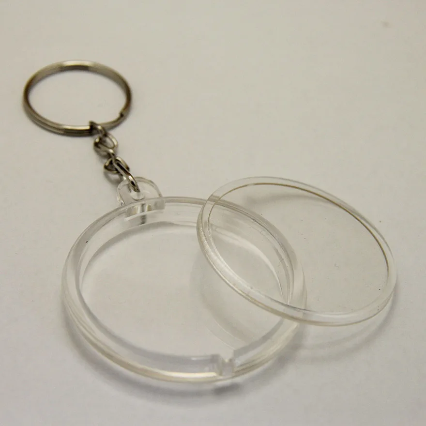 Wholesale 500PCS Blank Acrylic Photo Key Chains DIY Promotion