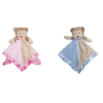 

Lovely Cartoon Bear Cloth Blanket Bedtime Toys Creative Kids Sleep Accompany Doll For Early Education Christmas Gift