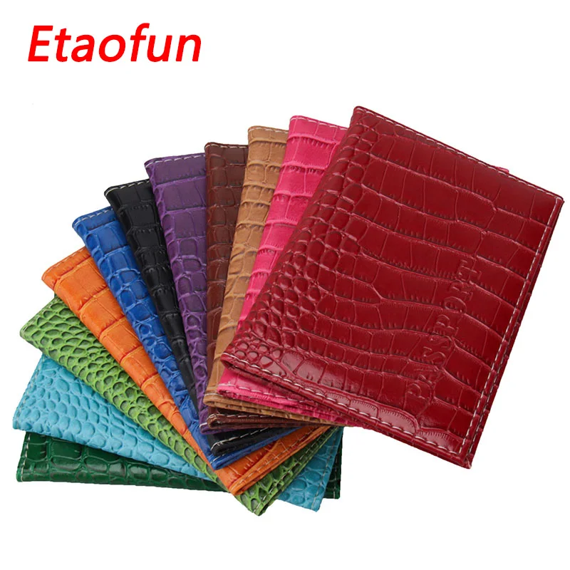 Мягкий чехол для паспорта Etaofun из искусственной кожи мужчин и женщин|card case|women card