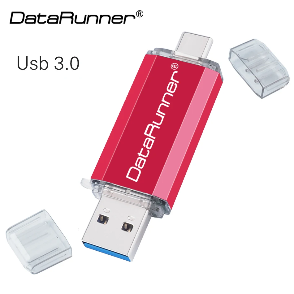 DataRunner Тип C USB флеш-накопители 128 Гб OTG флэш-накопитель 16 ГБ 32 64 256