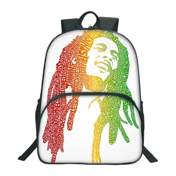 

2019 Fashion Bob Marley Printed Backpacks For Teenagers Casual School Bags For Kids Top Quality Schoolbag Children Bookbags