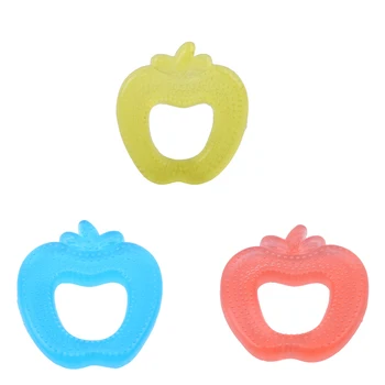 

1pc Baby Silicone Teether Safety Creative Water Filled Cute Silicone Beads Plam Teether Baby Teething Toys Safe Baby Toy Gift