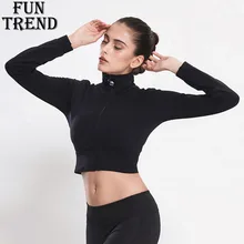 Crop Top Jacket Coat Women Sport Jacket Long Sleeve Zipper Sexy Sport Shirt Yoga Shirt Running Jacket Fitness Yoga Top Gym Shirt Crop Top Jacket Coat Women Sport Jacket Long Sleeve Zipper Sexy Sport Shirt Yoga Shirt Running Jacket Fitness Yoga Top Gym Shirt