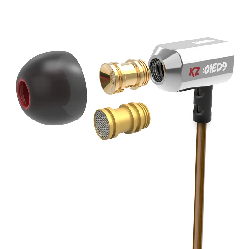 100% Original KZ ED9 Super Bass In Ear Music Earphone With DJ Earphones HIFI Stereo Earbuds Noise Isolating Sport Earphones kz ed9 in ear 3 5mm super bass in ear earphones silver