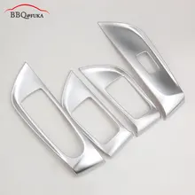 BBQ@FUKA 4pcs Car Interior accessories Window Lift Switch Button Cover Trim car styling For Mercedes E Class 2016 car moulding