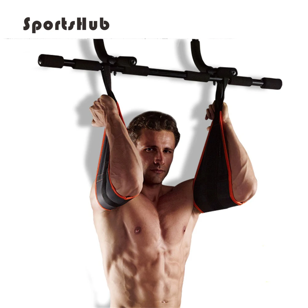 

SPORTSHUB Pull up Bar AB Slings Straps Fitness Hanging Straps Belt Chin Up Sit Up Bar Muscle Training Support Belt EF0023