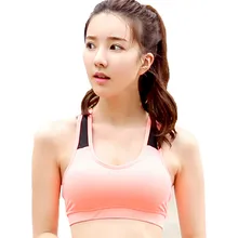 Впитывающие пот Йога Топы розовый и черный сшивание быстросохнущие дышащие Для Бега Спортзала фитнеса спортивный бюстгальтер дамы бесшовный корсет
