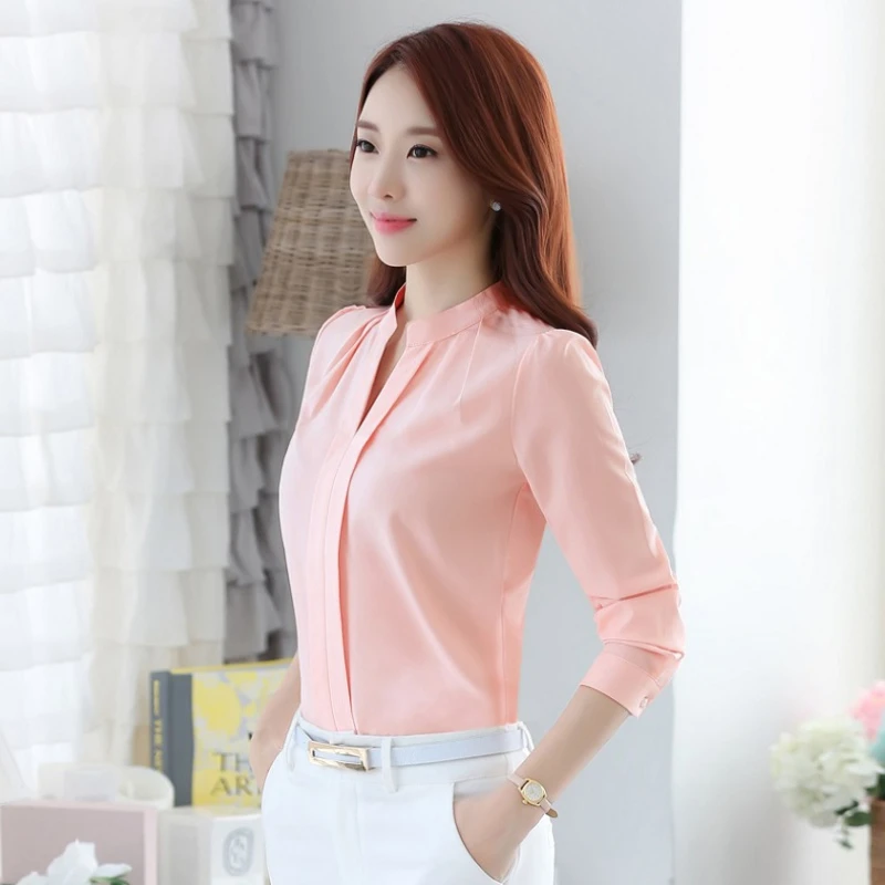 chiffon formal shirts for ladies