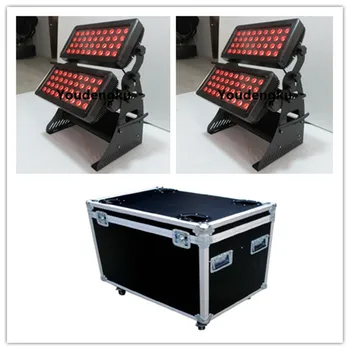 

1 pcs with case Waterproof High Power 72*10W 4in1 LED City Color ip65 led rgbw outdoor wall washer double head city color light