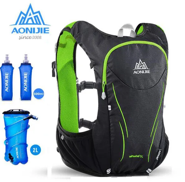 

AONIJIE 5L Upgraded Outdoor Sports Running Backpack Marathon Hydration Vest Pack For 1.5L Water Bag Super Light Cycling Hiking