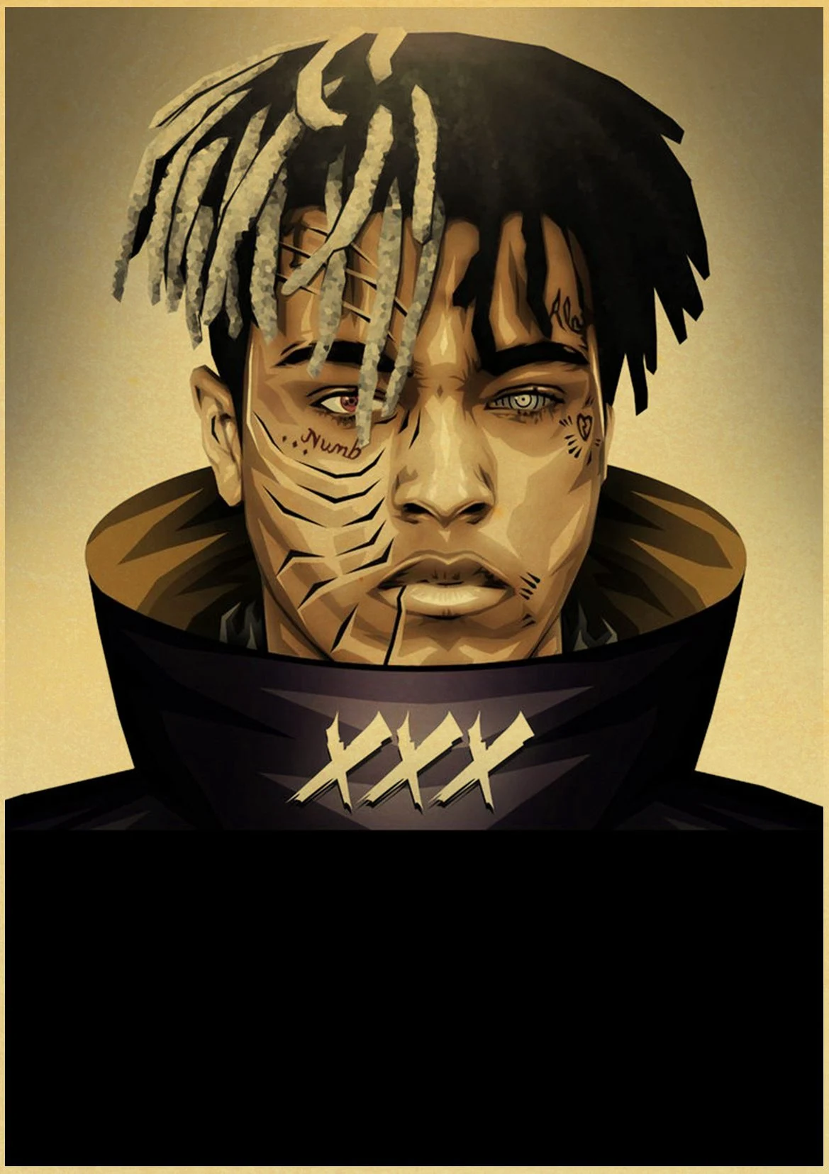 xxxtentacion Triple X SAD Vintage Paper Poster Wall Painting Home Decoration 42X30 CM 30X21 CM