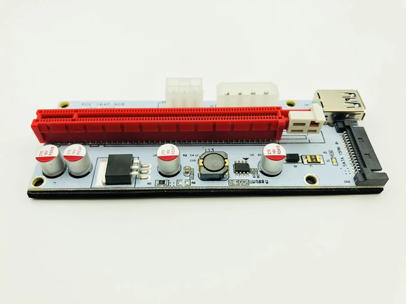 6 шт./лот PCI E 1x до 16x Майнер машина усовершенствованный удлинитель 008C переходная