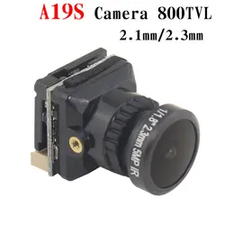 JINJIEAN MINI A19S 800TVL 1/1. 8 ''датчик уровня Starlight OSD FPV камера NTSC/PAL переключаемый объектив 2,1 мм/2,3 мм FPV камера