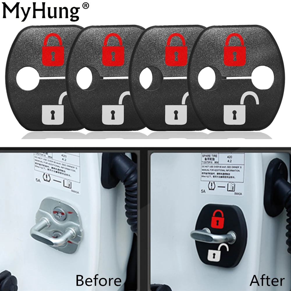 Car Door Lock Cover Protection DIY Lock Design Sticker For Nissan X