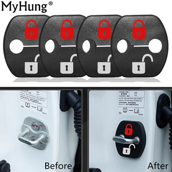 

Car Door Lock Cover Protection DIY Lock Design Sticker For Nissan X-Trail Qashqai Sunny Tiida Livina Teana Koleos March Versa