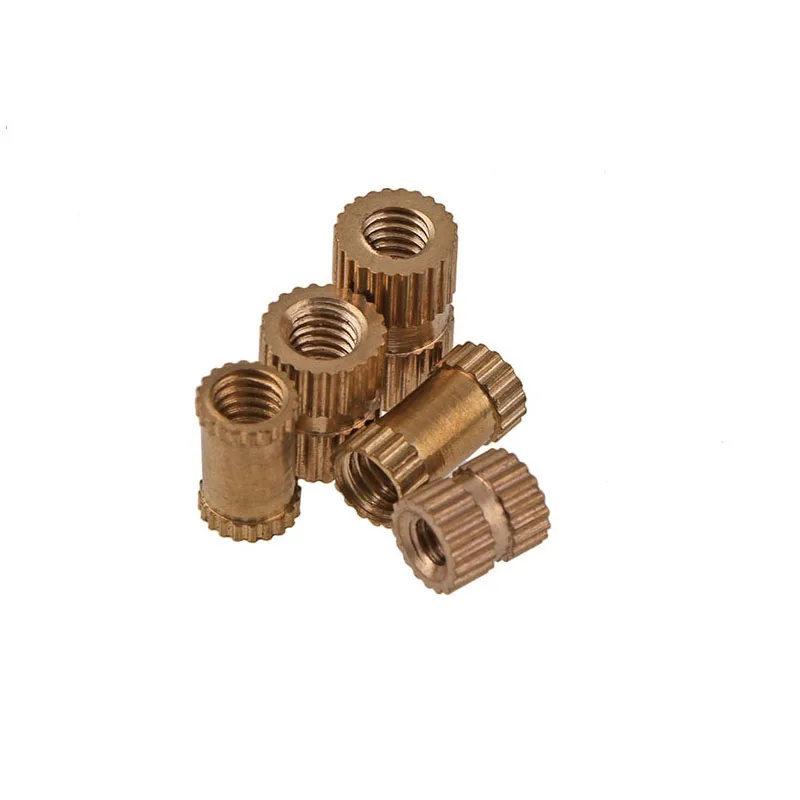 

100pcs M3*4*(3/4/5/6/8/10) Injection Nut Copper Insert Knurled Nuts Knurling Tool Embedded Parts Copper Knurl Nut Brand New