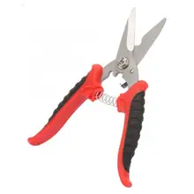 3CR13 Steel Electrician Garden Scissors Multi-function Straight Head Plastic Scissors 200mm