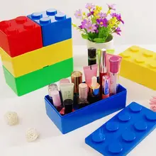 Аксессуары для макияжа настольная косметическая коробка для хранения инструментов Чехол DIY строительные блоки контейнер Органайзер Наборы инструментов для макияжа