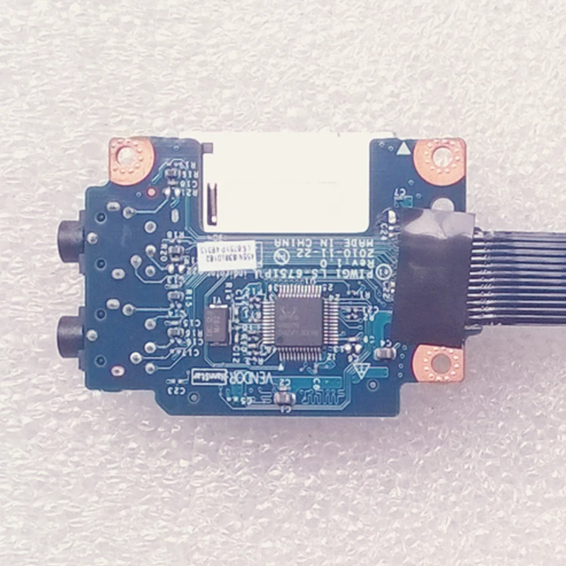 

New Original PIWG1 Card Reader-14 & Audio Board w/Cable 455NI838L01 For Lenovo G470 Series, LS-6751P NBX0000SQ00
