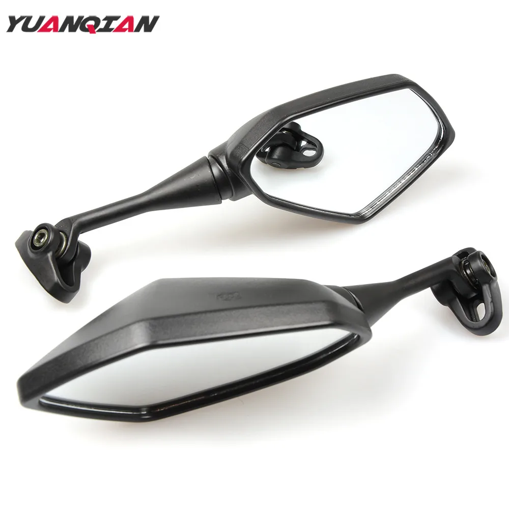 Зеркало для мотоцикла Yamaha YZF R1 R3 R6 R25 R125 Kawasaki z800 BMW S1000RR 2013 2014 2015 2016 черное боковое