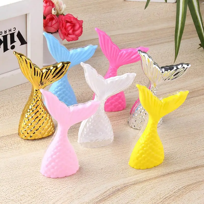 

12pcs/lot Creative Mermaid Shape Gift Box Food Decoration Mini Plastic Box Birthday Wedding Party Candy Boxes