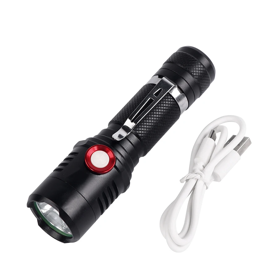 

USB-Charger Powerful Super Bright LED Flashlight XML-3506 T6 20000 Lumens 5 Modes Zooming Torch For Outdoor Tactical Hunting