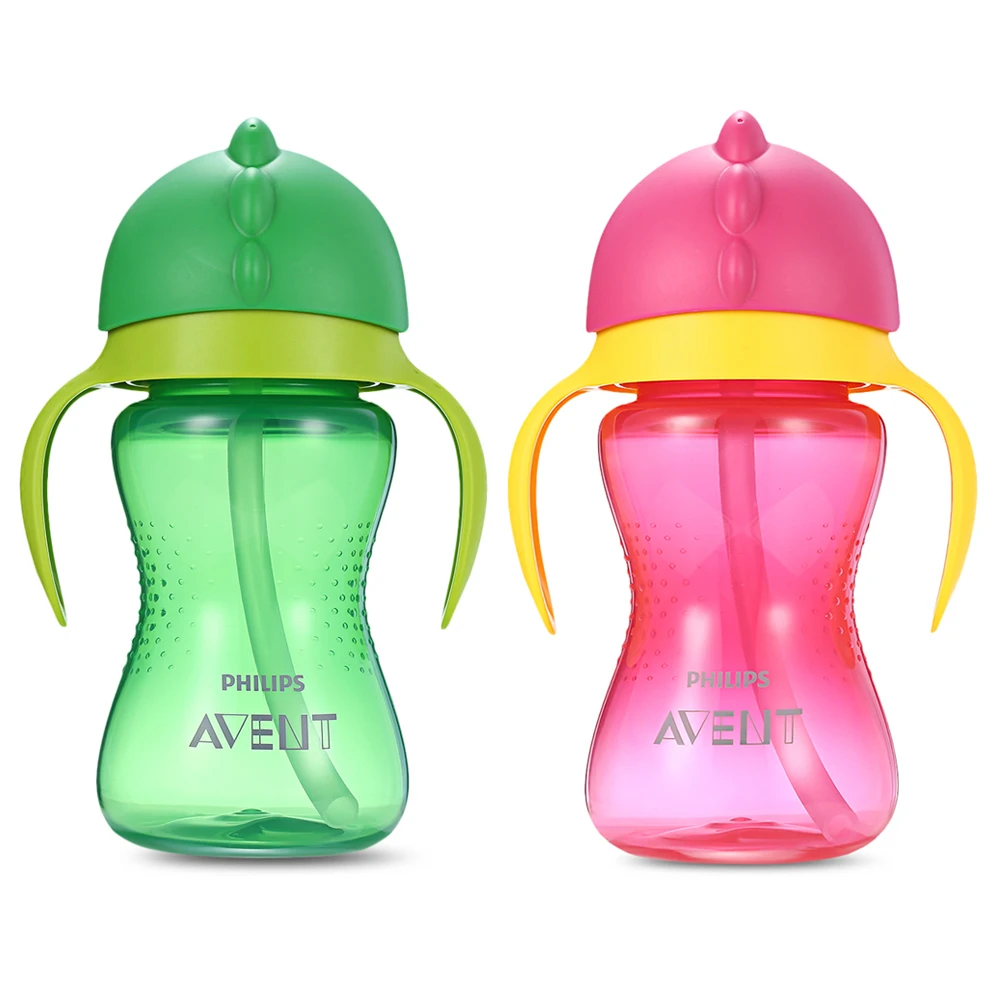Philips Avent 10 унц. 300 мл детские мягкие ручка соломы бутылки подготовки питьевой чашки