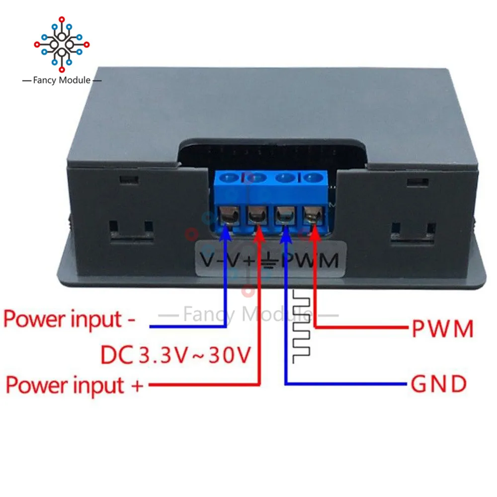1Hz-150KHz Adjustable Meter PWM Signal Generator Frequency Meter DC 3.3-30V Liquid Crystal Display Duty Cycle Frequency 6
