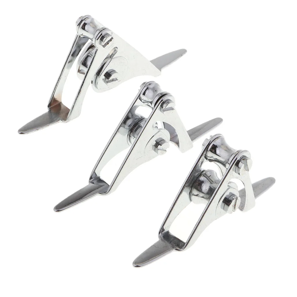 3PCS Stainless Steel Fishing Rod Roller Guide for Boat Slow Casting or Trolling Game Tip Top Ring Fishing Accessories