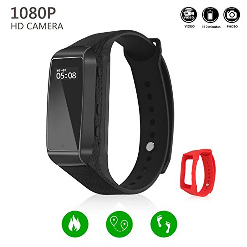 

Sports Wearable Smart Camera HD 1080P Mini Camera Wristband Video Recorder Voice Record Micro Camera Wearable Device Micro Cam