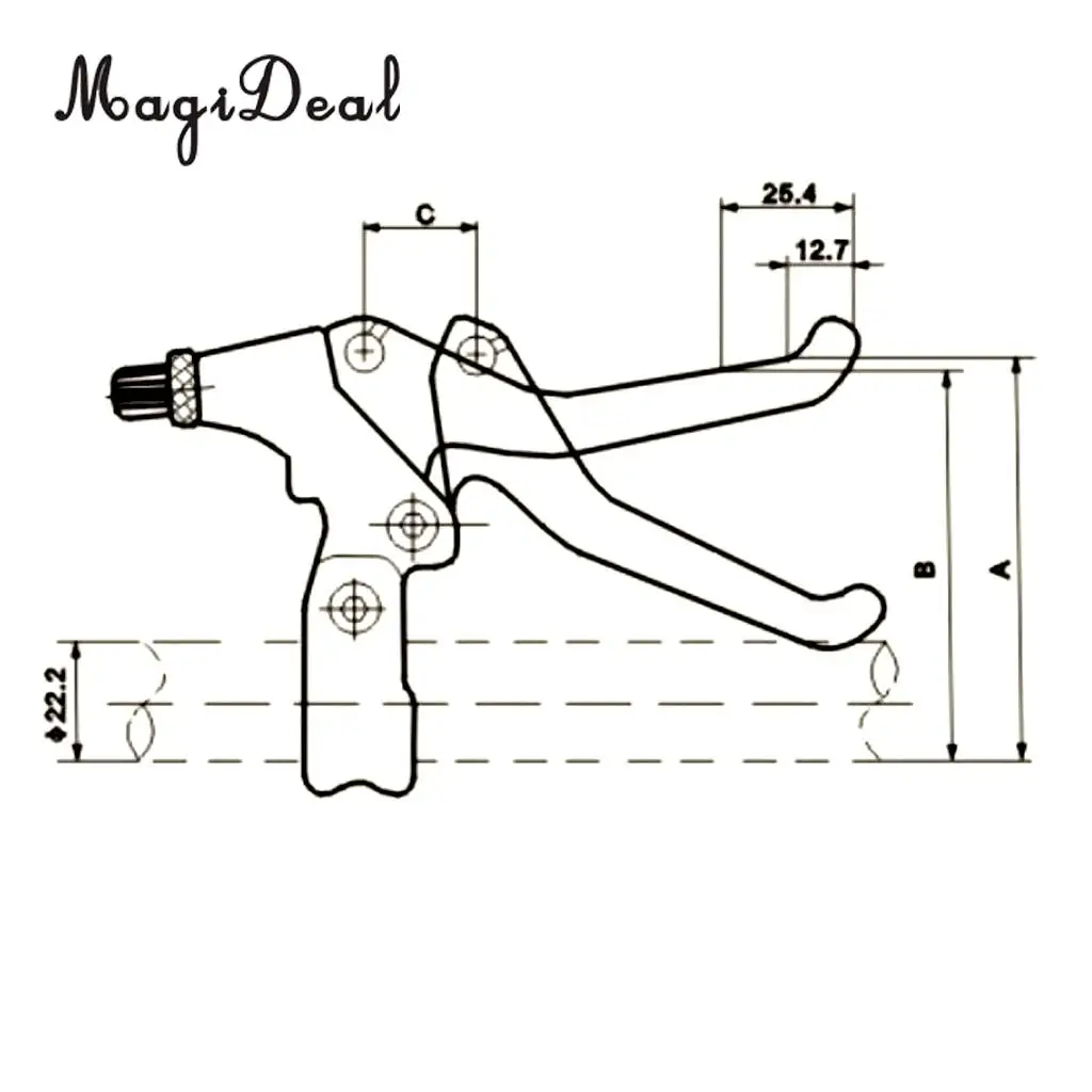 Brake Aluminum Alloy V-brake Disc Brakes Lever Mountain Bike Bicycle Brake Handle Handbrake Crank Black