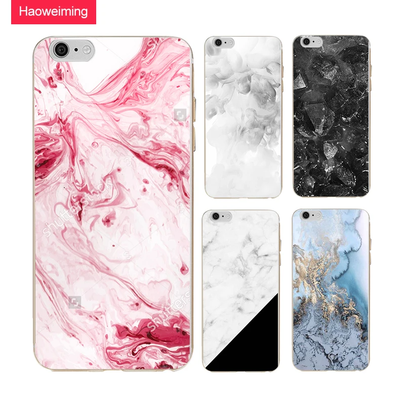 Haoweiming Vector abstract marble Slim Silicone Soft TPU Cover Case For iphone X 4 4S 5 5S SE 6 6S 7 8 Plus H445 | Мобильные