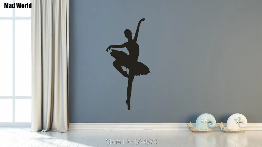 Girl Ballet Dancer Silhouette 56 115h 47 96h 37 76h 2