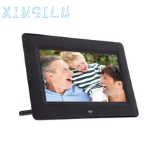Vente chaude Nouveau Mode 7 pouces Vertical Salut-définition HD LCD Cadre Photo Numérique avec Alarme Horloge Diaporama MP3/4 Lecteur Noir Dec16