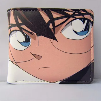 

Japanese Anime Detective Conan Folding Wallet/High Quality Short PU Purse