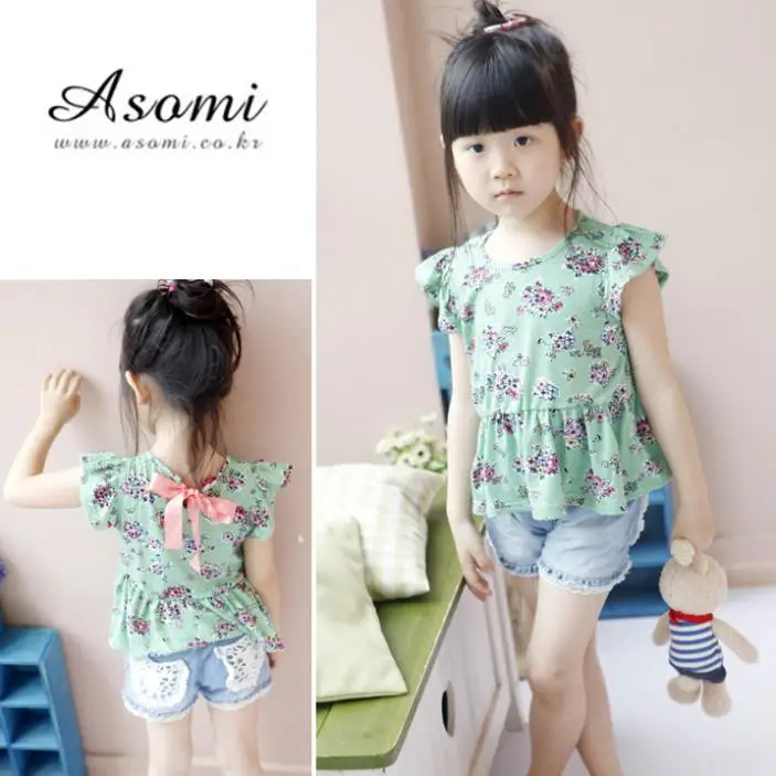 

Fashion Kids Girls Shorts Jeans Lace Pocket Demin Summer Short Pants ZV37