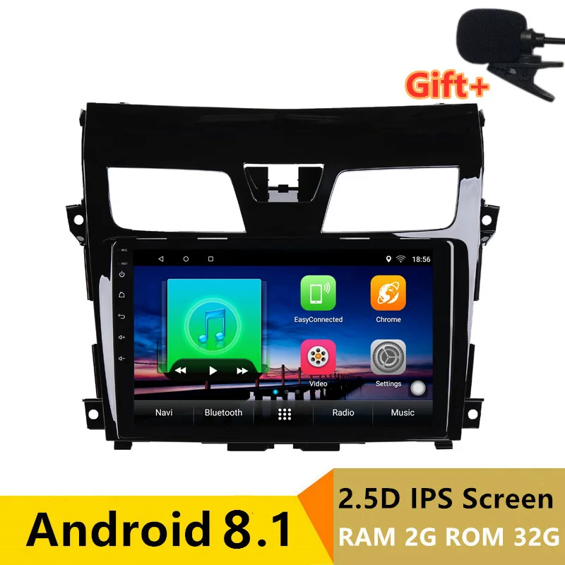 10 &quot2 + 32G 2.5D IPS Android 8 1 автомобильный DVD мультимедийный плеер GPS для Nissan Altima Teana 2013 2014
