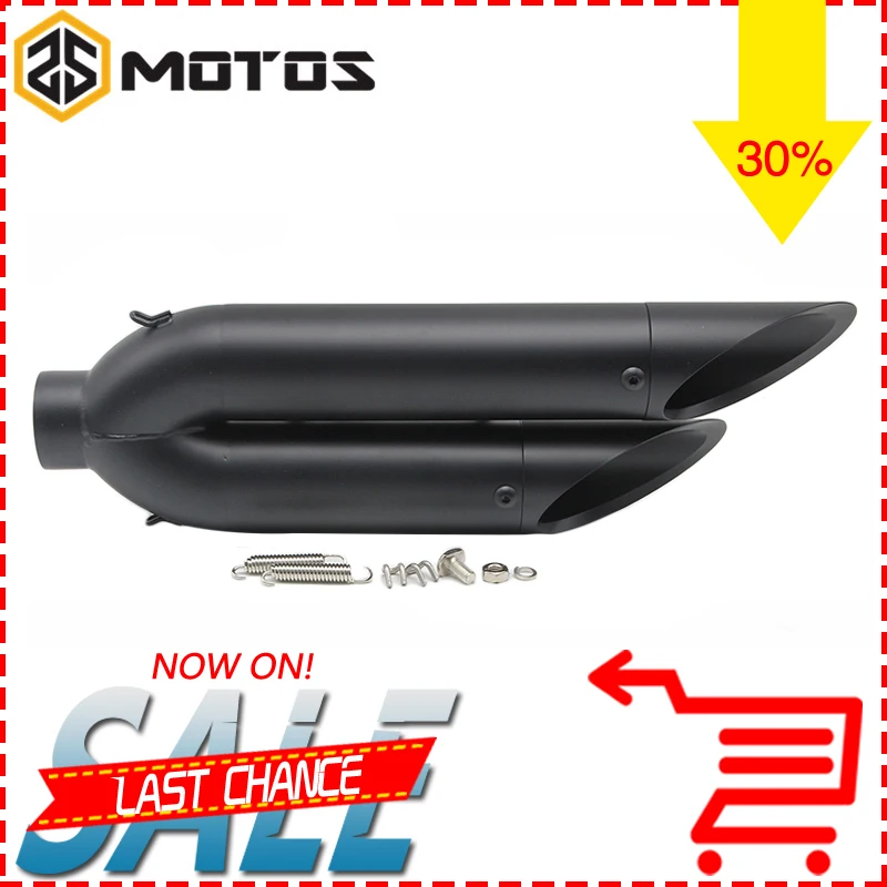 ZS MOTOS 51MM Motorcycle Akrapovic Exhaust Pipe Yoshimura Left Hand