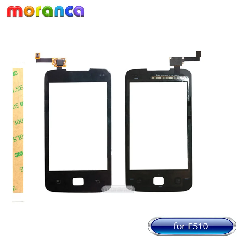 

3.5'' Screen for LG Optimus Glare Hub E510 Touch Screen Digitizer Front Glass Sensor Lens Panel Black Replacement + 3M Tape