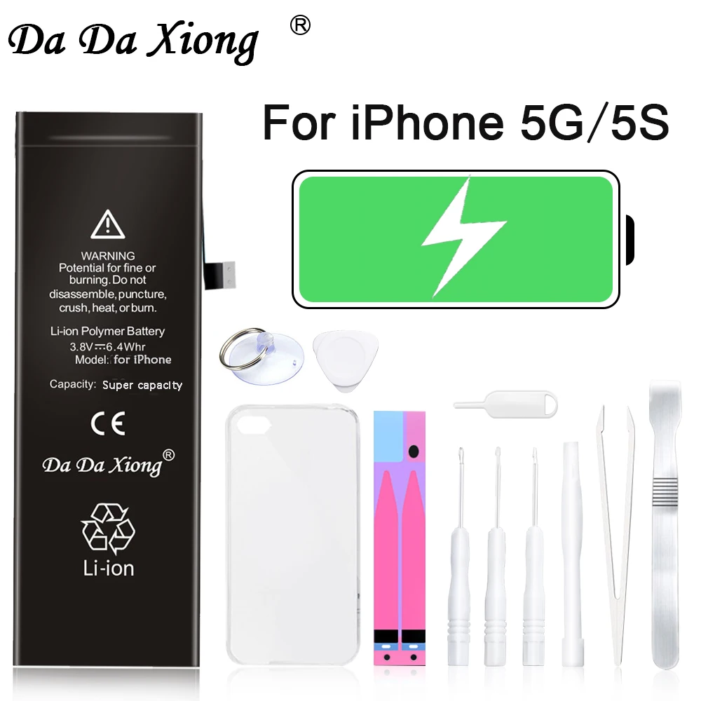 Новый оригинальный аккумулятор для iPhone 5 5G большой емкости | Мобильные телефоны и