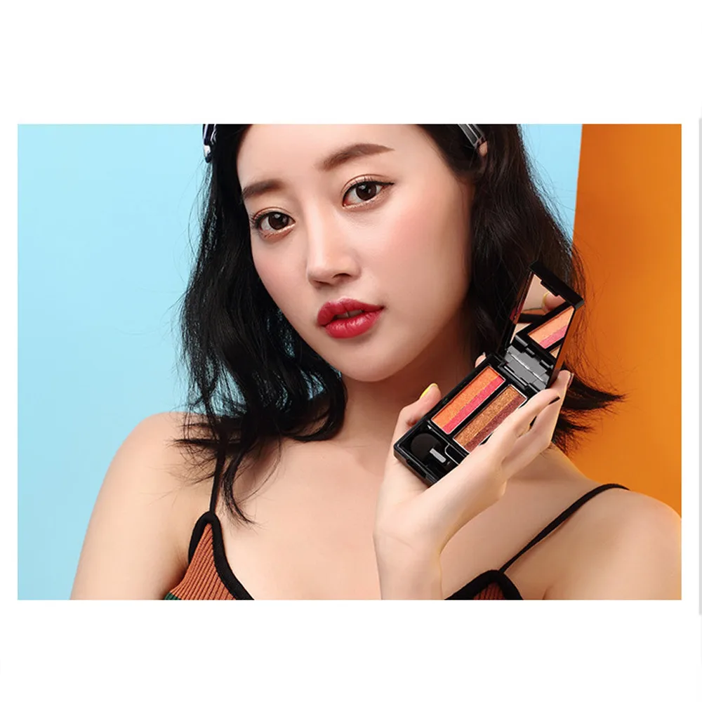 

UBUB Eye Shadow Perfect Double Color Eyeshadow Brand 4 Color Eyeshadow Cosmetic Smoky Eye Shadow Cosmetic 5.2DJL