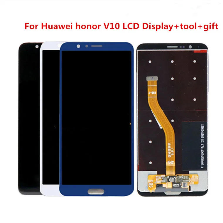 

100%original For Huawei honor V10 LCD Display Touch Screen Digitizer Glass Panel Assembly Replacement Repair Spare Parts