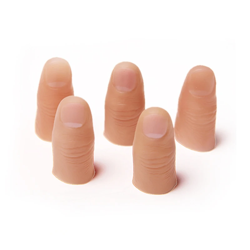 High-Quality-2pc-Red-Silk-With-2pc-Soft-Thumb-Tip-Finger-Fake-Magic-Trick-Close-Up (4)