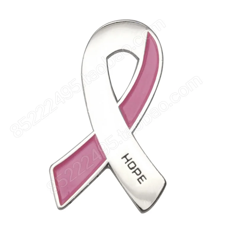 

Breast Cancer Awareness Hope Pink Ribbon Lapel Pins