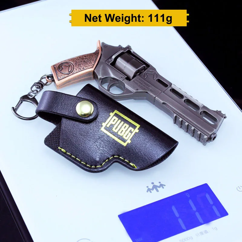 10.5cm R45 Revolver Weapon Model Keychain Zinc Alloy Pistol Toy Gun Key Chains Game PUBG Fans Cosplay Props Rotation Magazine 10.5cm R45 Revolver Weapon Model Keychain Zinc Alloy Pistol Toy Gun Key Chains Game PUBG Fans Cosplay Props Rotation Magazine