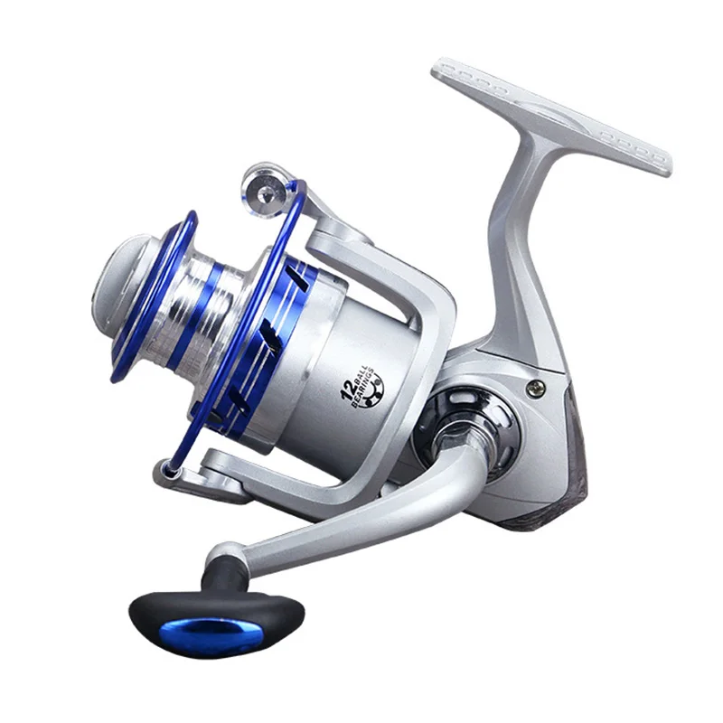 

New 12BB Ball Bearing 5.5:1 Speed Ratio Metal Fishing Reel Spinning Wheel Tackle Kit ALS88