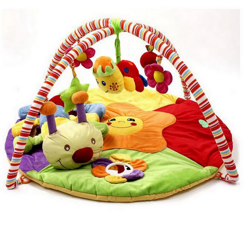 Super Soft Baby Play Mat Crawling Toys With Fitness Activity Rack