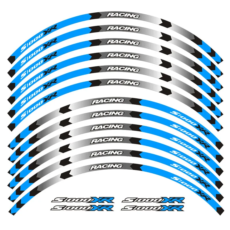 Лидер продаж мотоцикла для BMW колеса отличительные светоотражающие наклейки обода для порогов BMW S1000 XR мотоцикл S1000XR - Цвет: D Blue